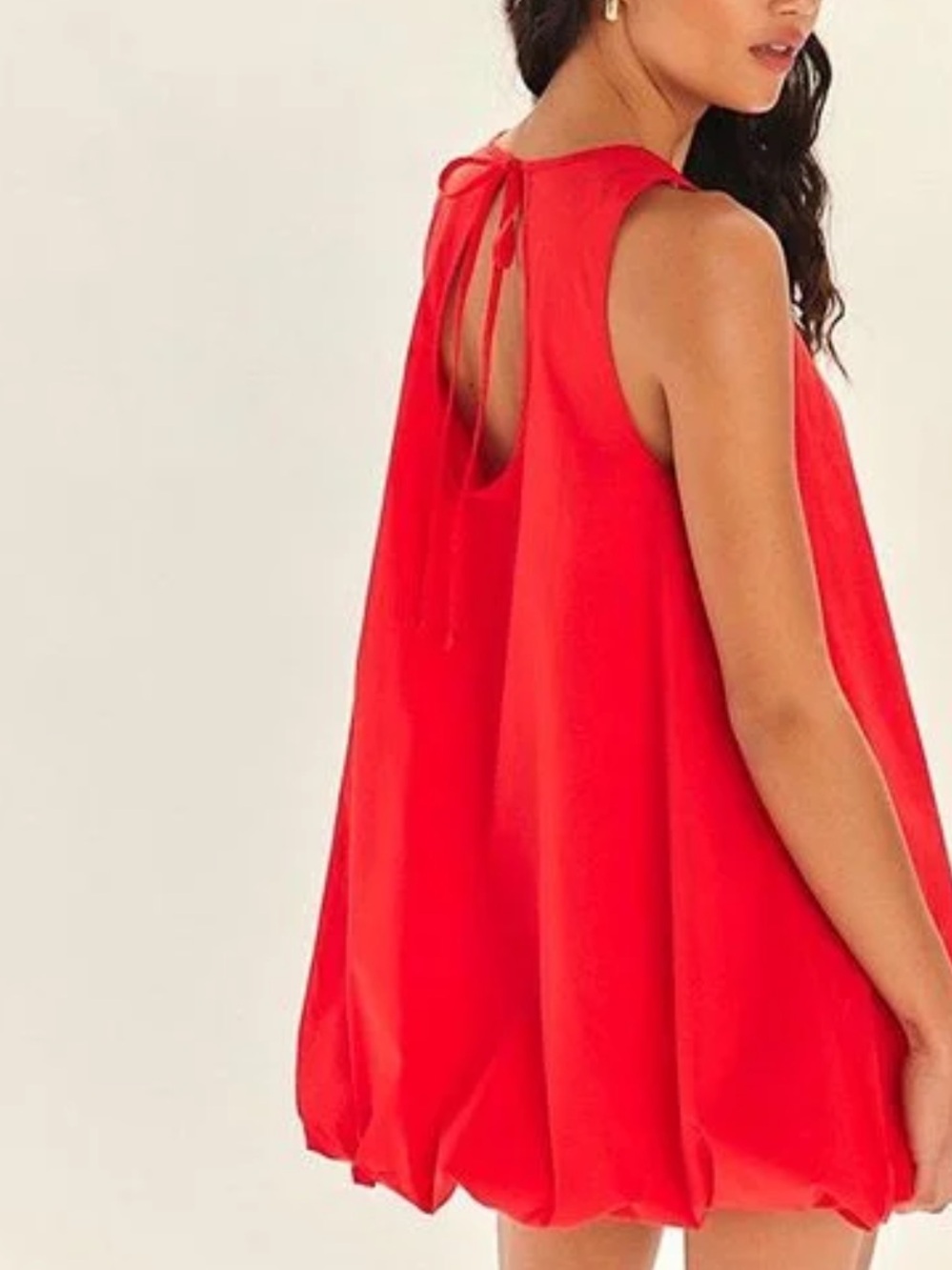 Free People Strutting Bubble Mini Dress Red Size S